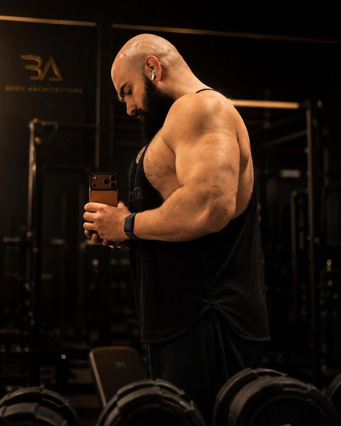 Body Architecture founder in the gym